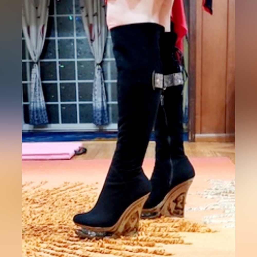 Giancarco Lorenzi over-the-knee boots